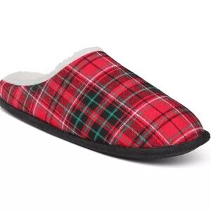 Club Room Men's Plaid Slippers